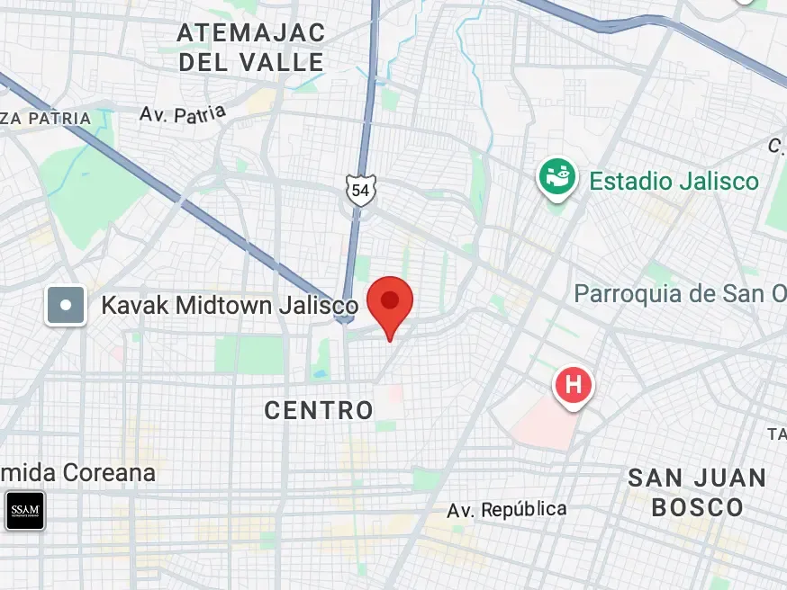 Ubicación del consultorio - Av. de los Maestros 653, Guadalajara